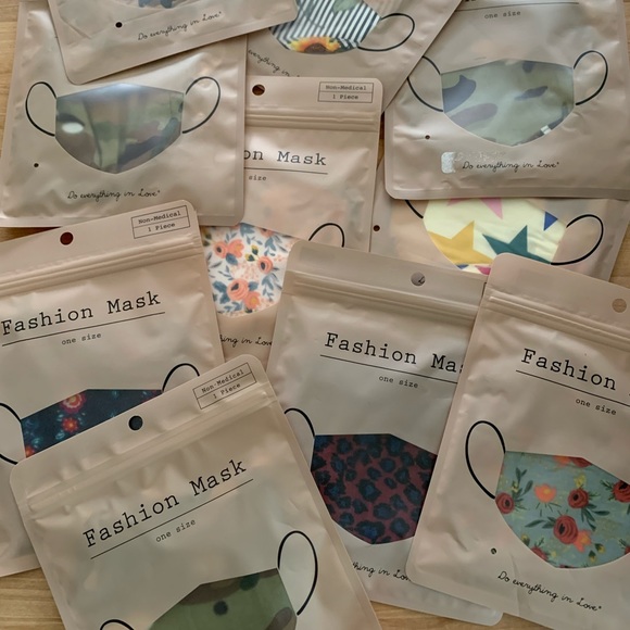 10 NON-Medical Fashion Masks - Picture 1 of 3